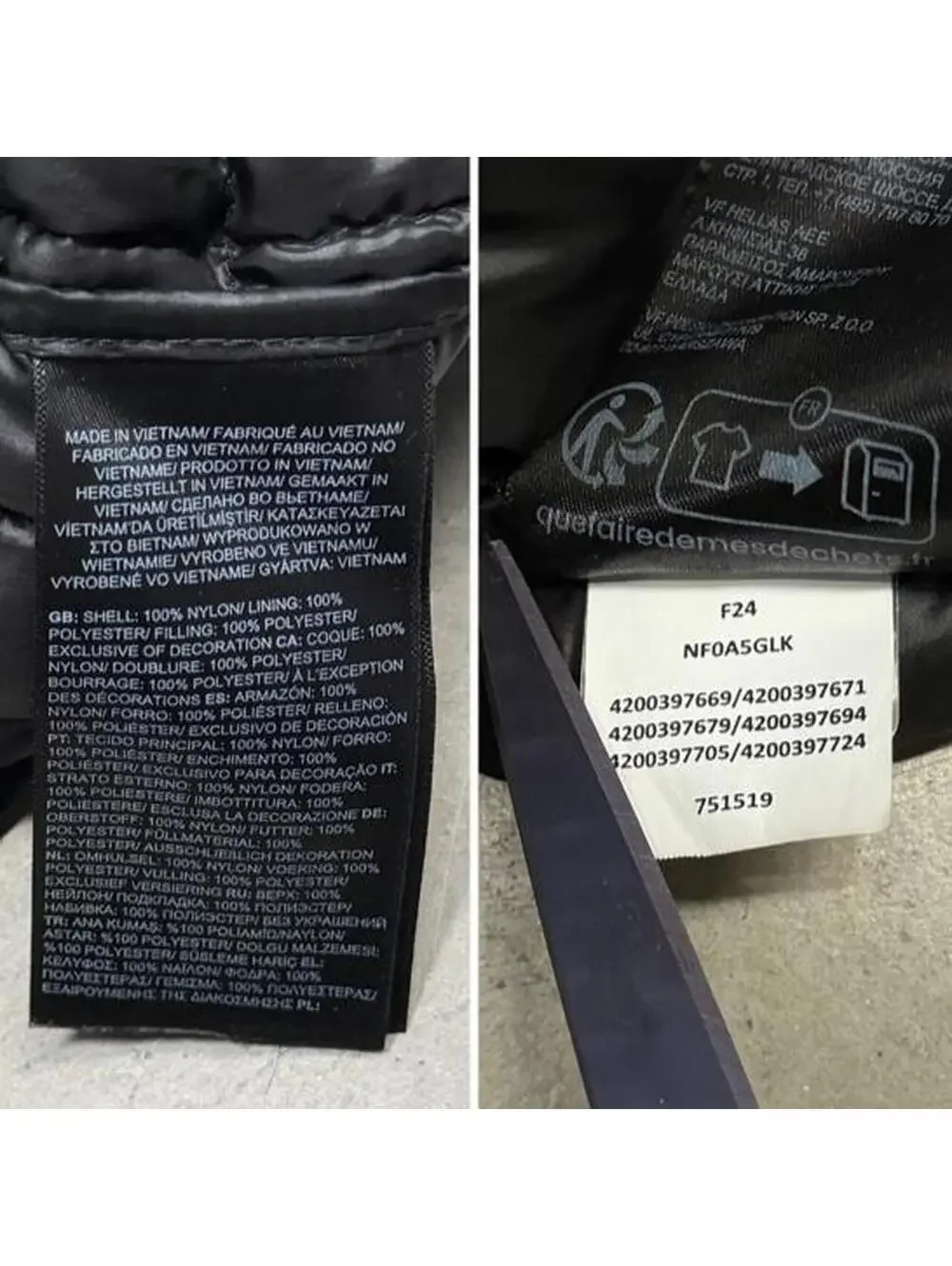 The North Face size men’s